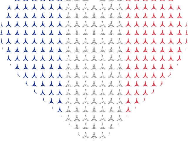 French Flag Eiffel Tower Png (640x480), Png Download