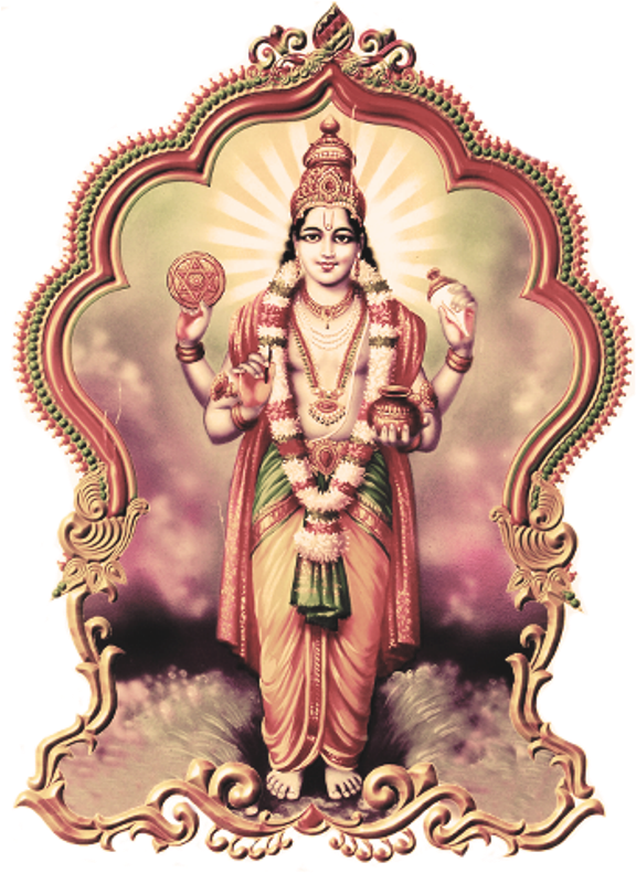 God Png Image Graphic Library - Lord Dhanvantari Hd (581x800), Png Download