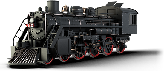 Railnation Trains 02 01 Bat - Locomotive (640x256), Png Download