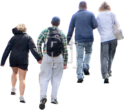 People Walking Up Stairs - Person Walking Up Steps Png (450x450), Png Download
