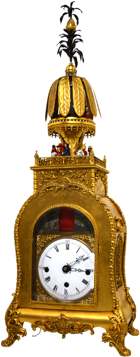 Two Rare Chinese Animated Bracket Clocks Are Expected - Antique (480x1174), Png Download