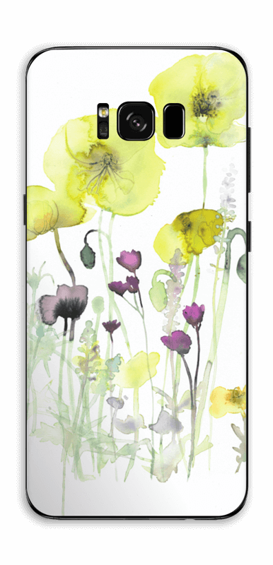 Painted Yellow Flowers - Flower (386x800), Png Download