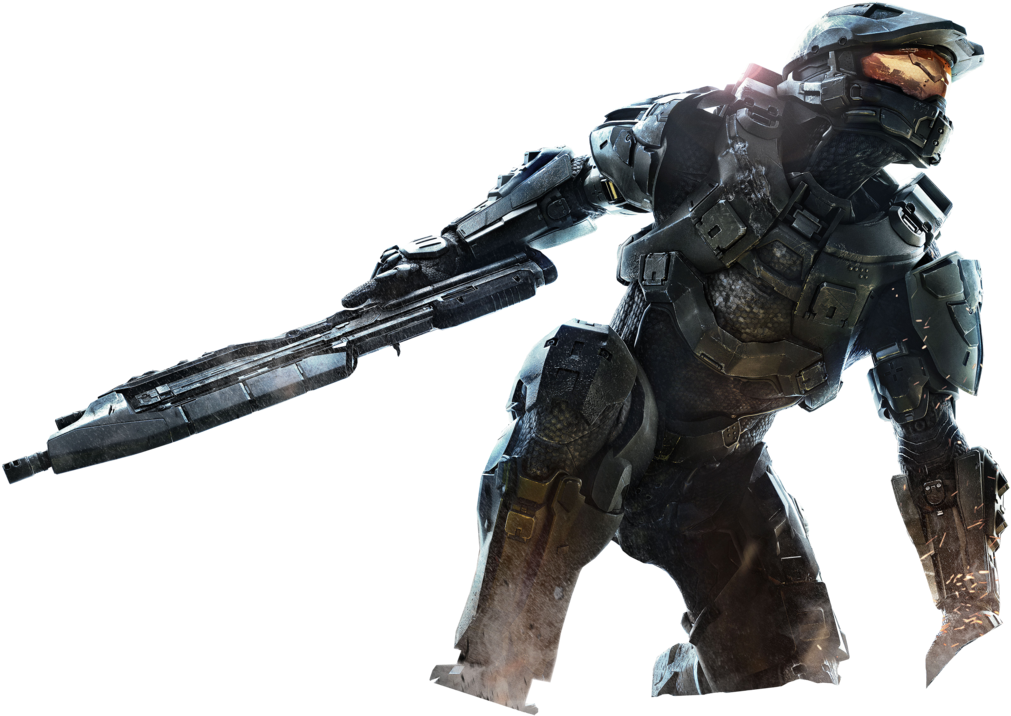Halo 4 Masterchief Keyart Render By Kingac - Halo Png (1024x733), Png Download
