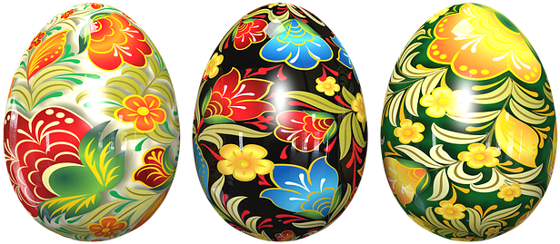 Easter Eggs, Of Chickens, Painted Eggs - Egg (720x720), Png Download