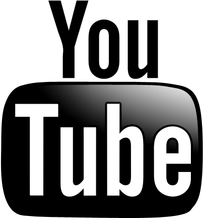 Youtube Clipart Black And White - Youtube Black Icon Jpg (500x500), Png Download