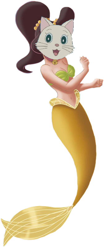 Mii Chan Mermaid - Disney Den Lilla Sjöjungfrun Aquata (386x836), Png Download