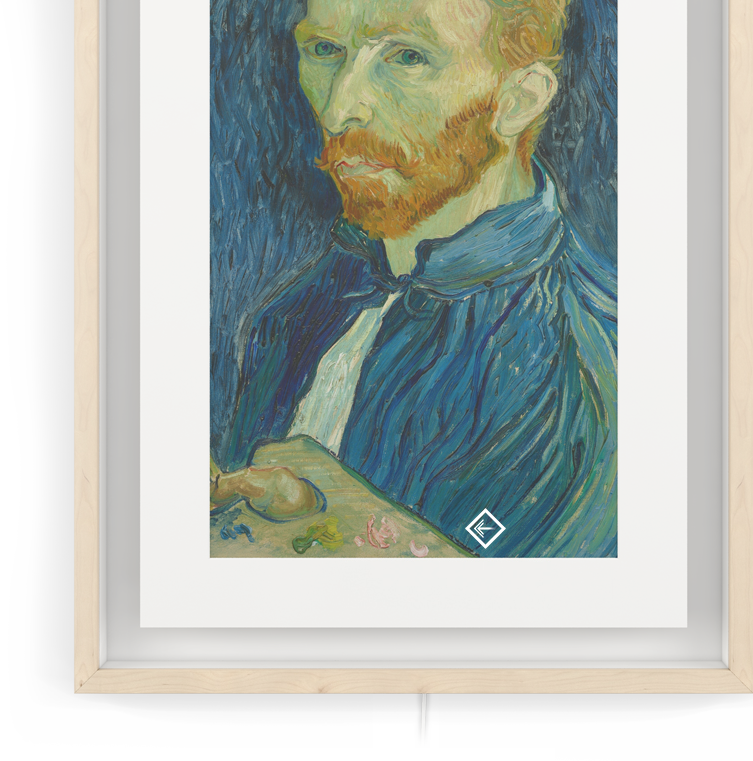 Meural Is A Beautiful Digital Canvas - Van Gogh Style Portrait (753x761), Png Download