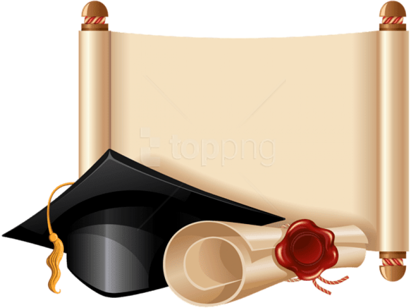 Diploma And Graduation Cap Png Clipart Picture - Graduation Border Clip Art (600x451), Png Download