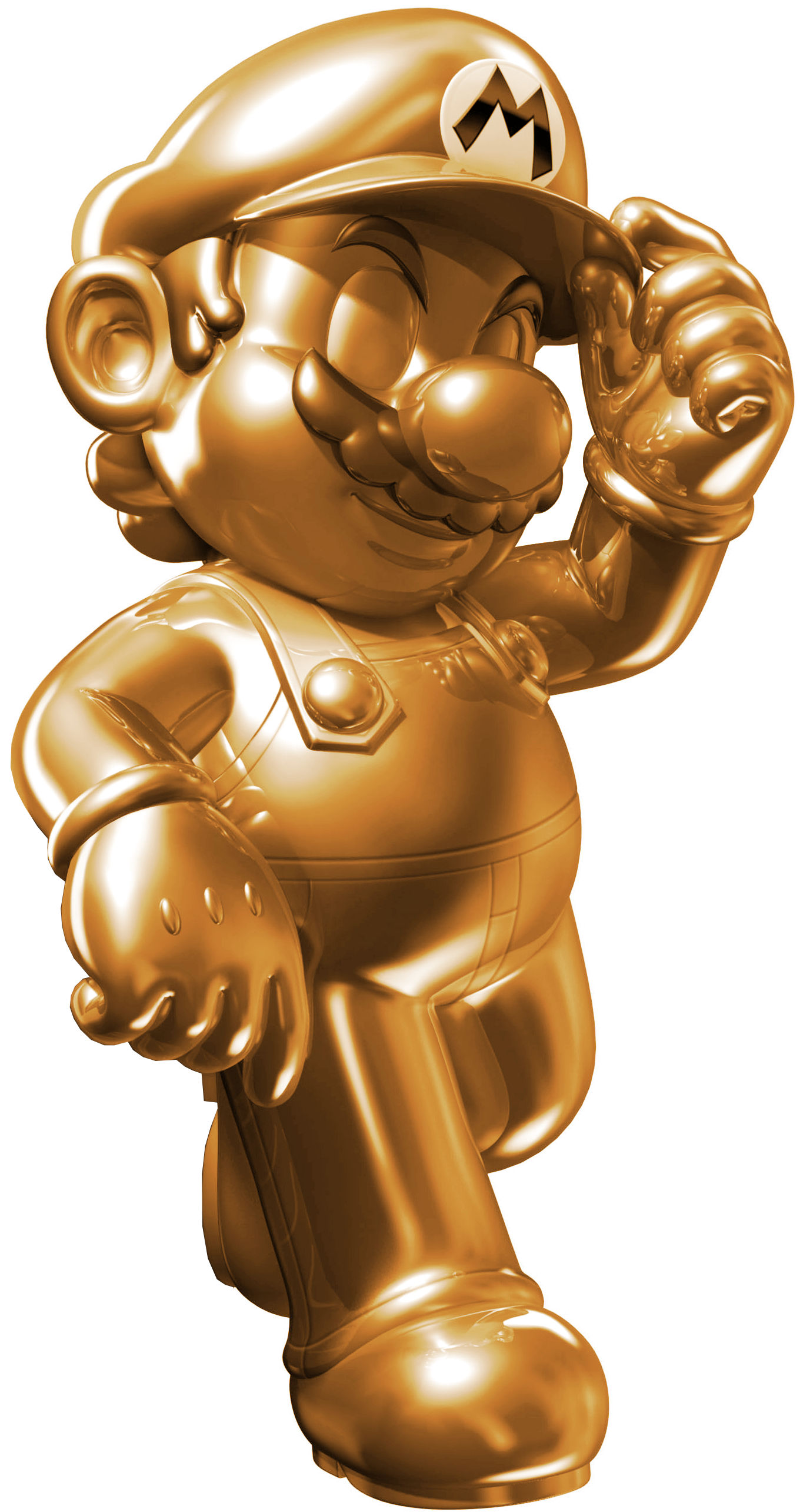 Mkdx Bronze Mario - Pdp Fight Pad Metal Mario Controller For Wii U (1360x2568), Png Download