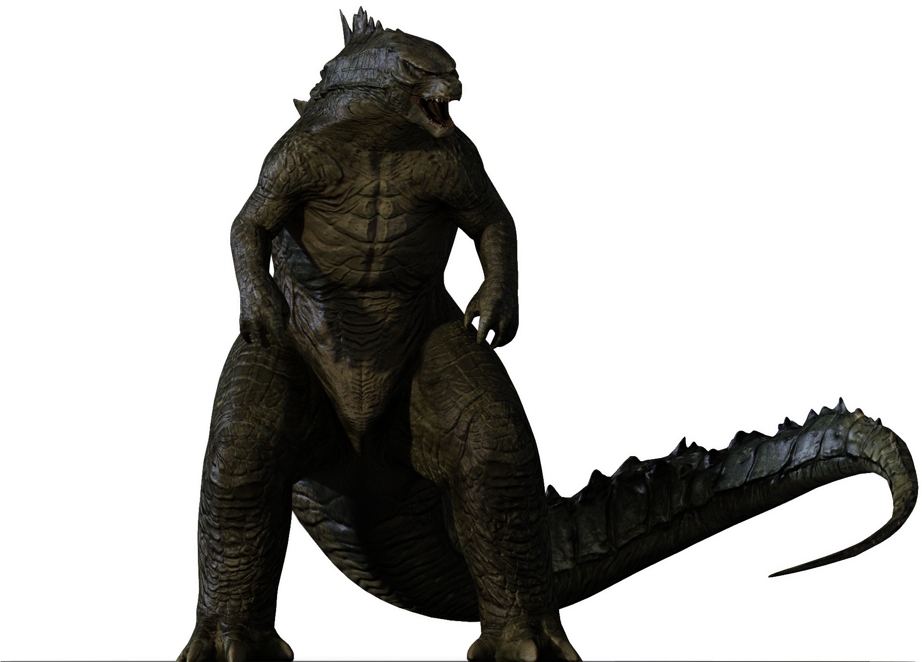 Godzilla - Godzilla Transparont (1920x1395), Png Download