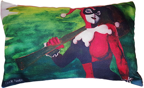 Jester Pillow - Cushion (500x314), Png Download