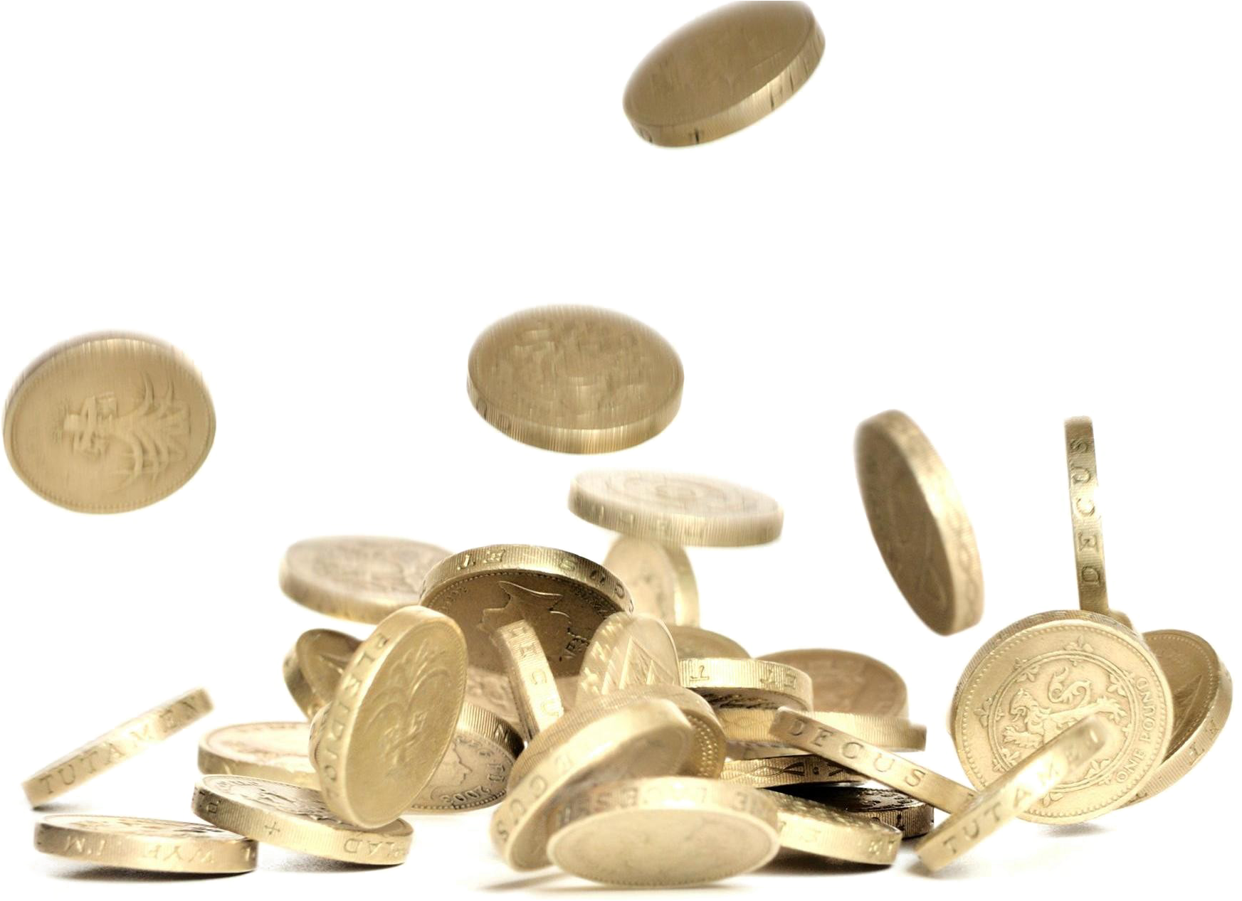 Falling Coins Png Background Image - Indian Coins Falling Png (2250x1266), Png Download