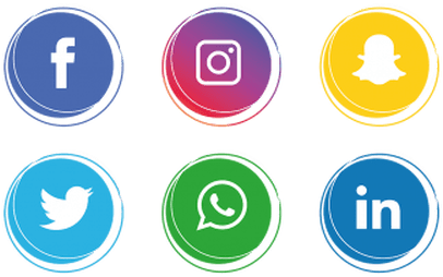 Social Media Logos Vector Free Download » 4k Pictures - Social Media Icons Png (450x300), Png Download