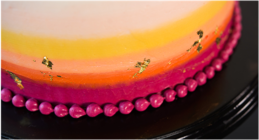 Watercolor Cake - Fondant (565x305), Png Download