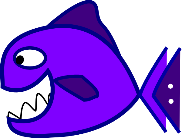 Jpg Freeuse Library Betta Fish At Getdrawings Com Free - Piranha Clipart (600x453), Png Download