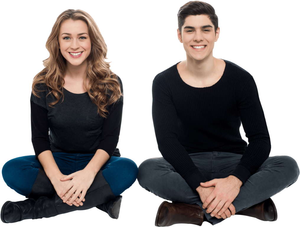 People Sitting Png - Couple Sitting Png (1024x767), Png Download