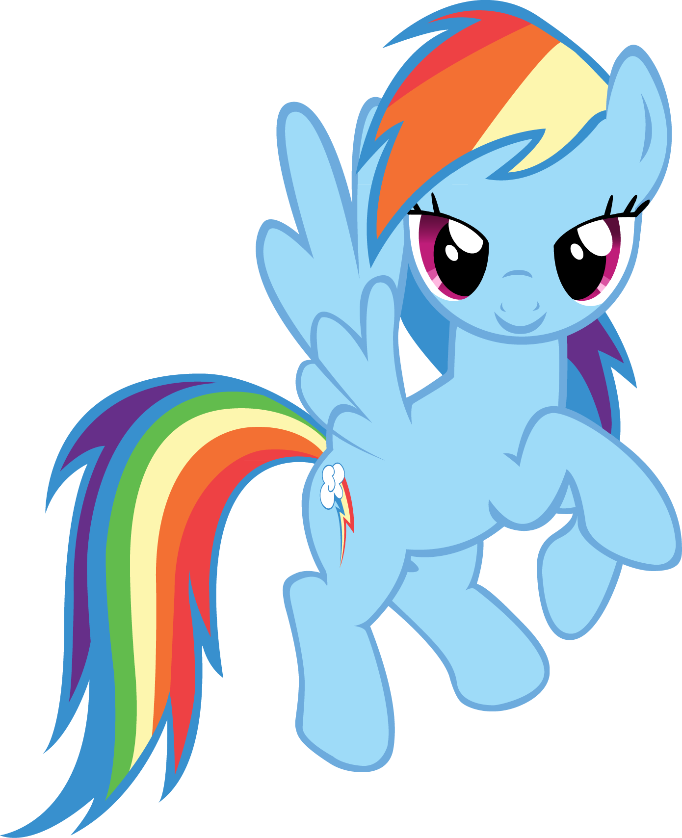 My Little Pony Rainbow Dash Desktop Wallpaper-1024310 - My Little Pony Png (1390x1708), Png Download