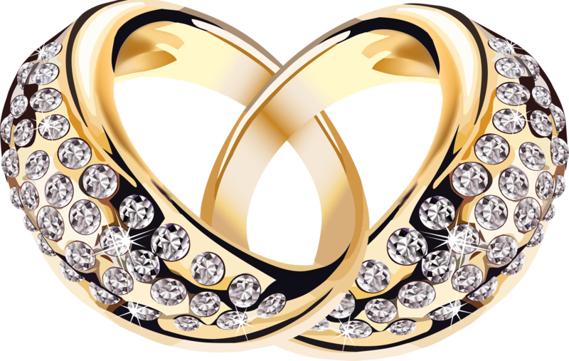 Wedding Ring Transparent Image - Golden Wedding Ring Png (600x394), Png Download
