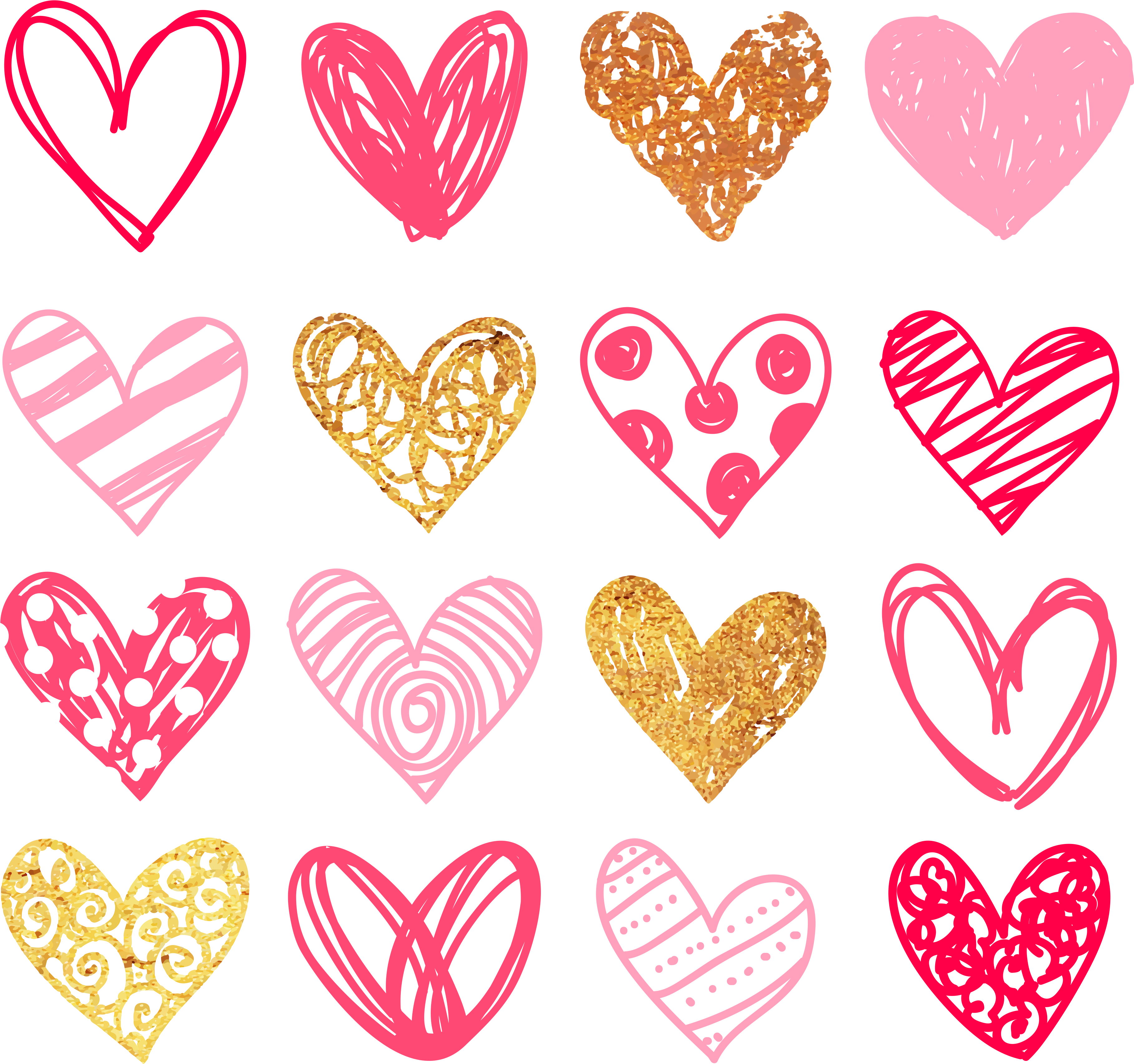 Free Doodle Heart Clip Art - Diary Planner 2018: Simple Diary Planner 2018, Planner (3750x3750), Png Download