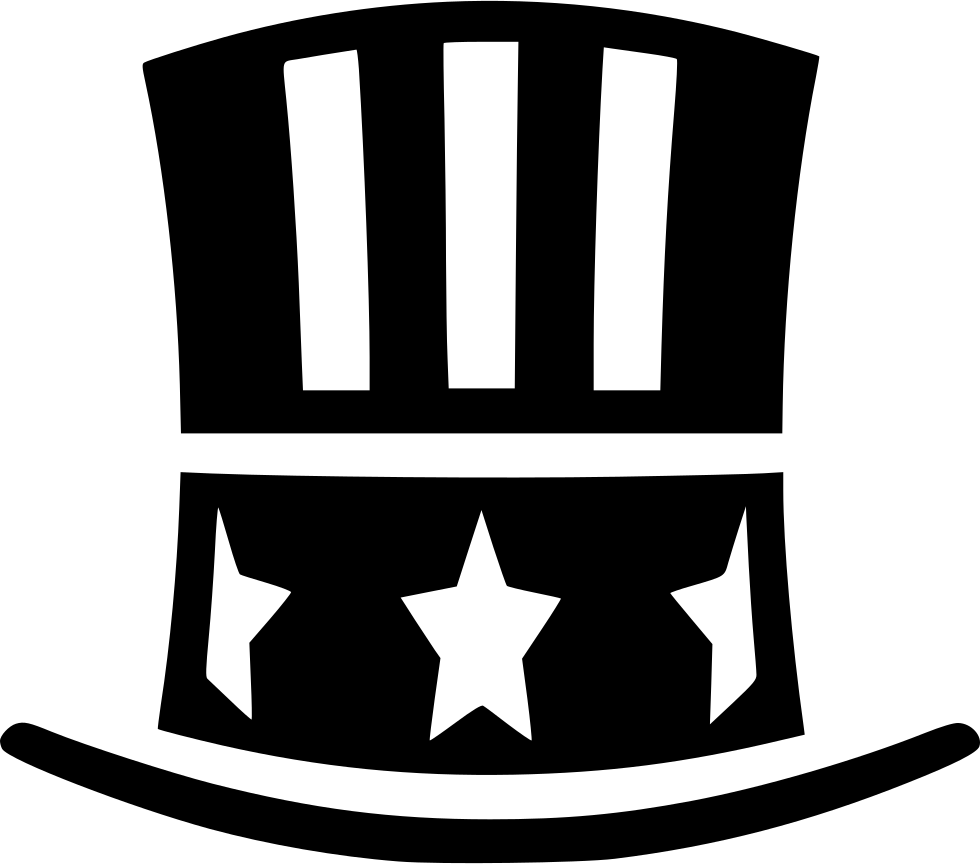 Uncle Sam Hat - Uncle Sam Hat Svg (980x864), Png Download