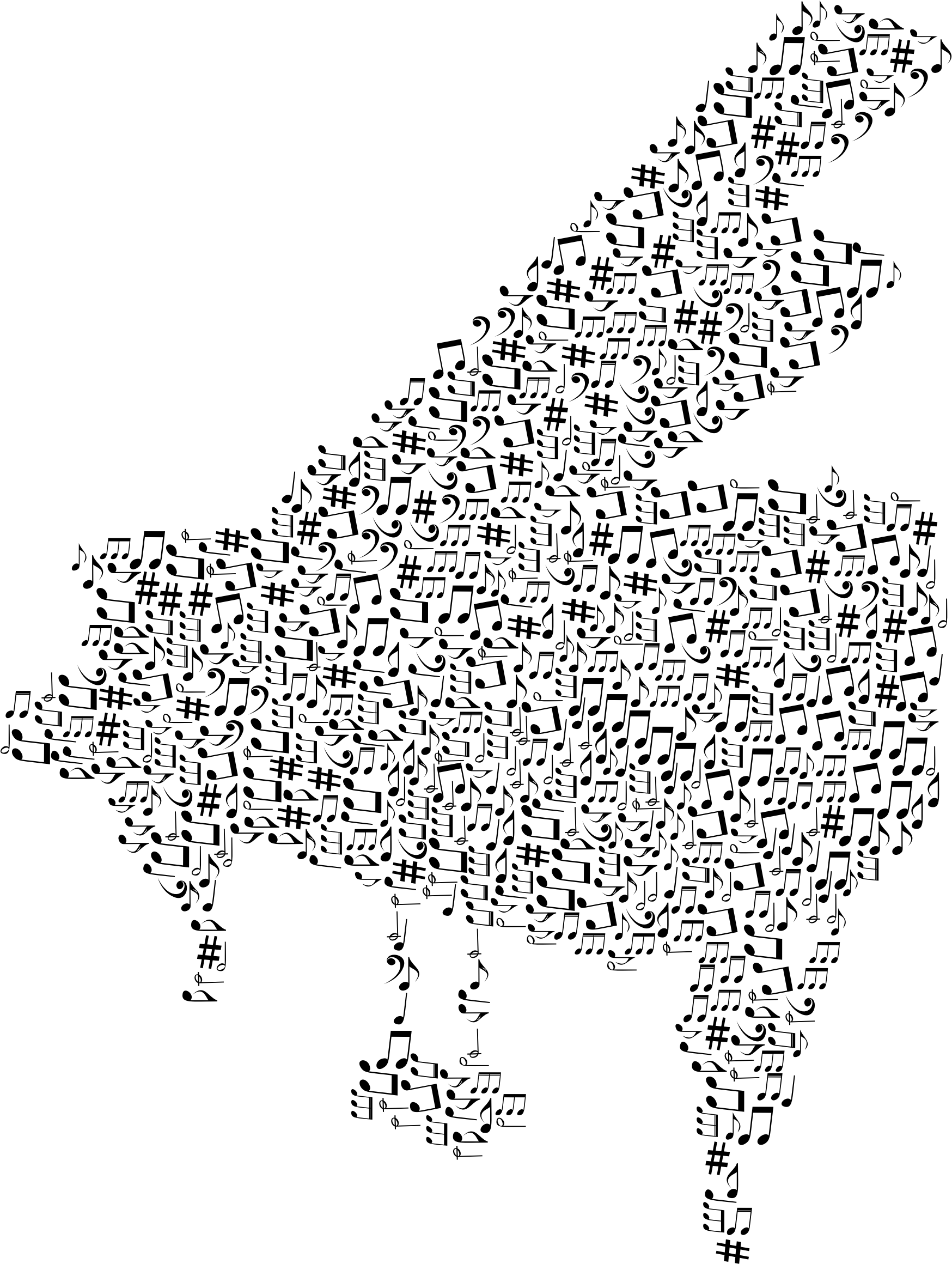 This Free Icons Png Design Of Grand Piano Musical Notes (1748x2320), Png Download
