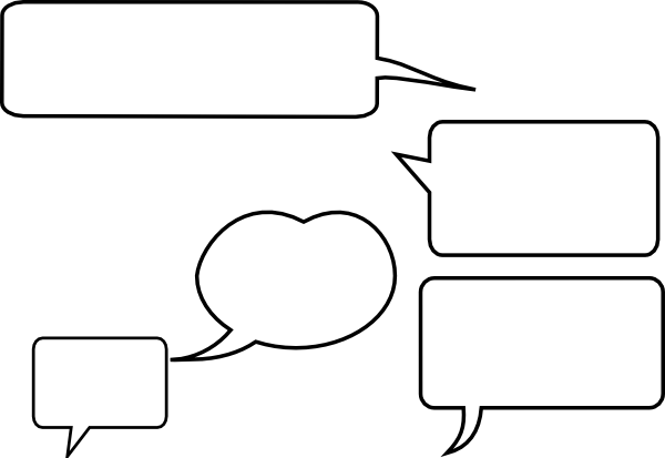 Speech Bubbles - Speech Balloon (600x413), Png Download