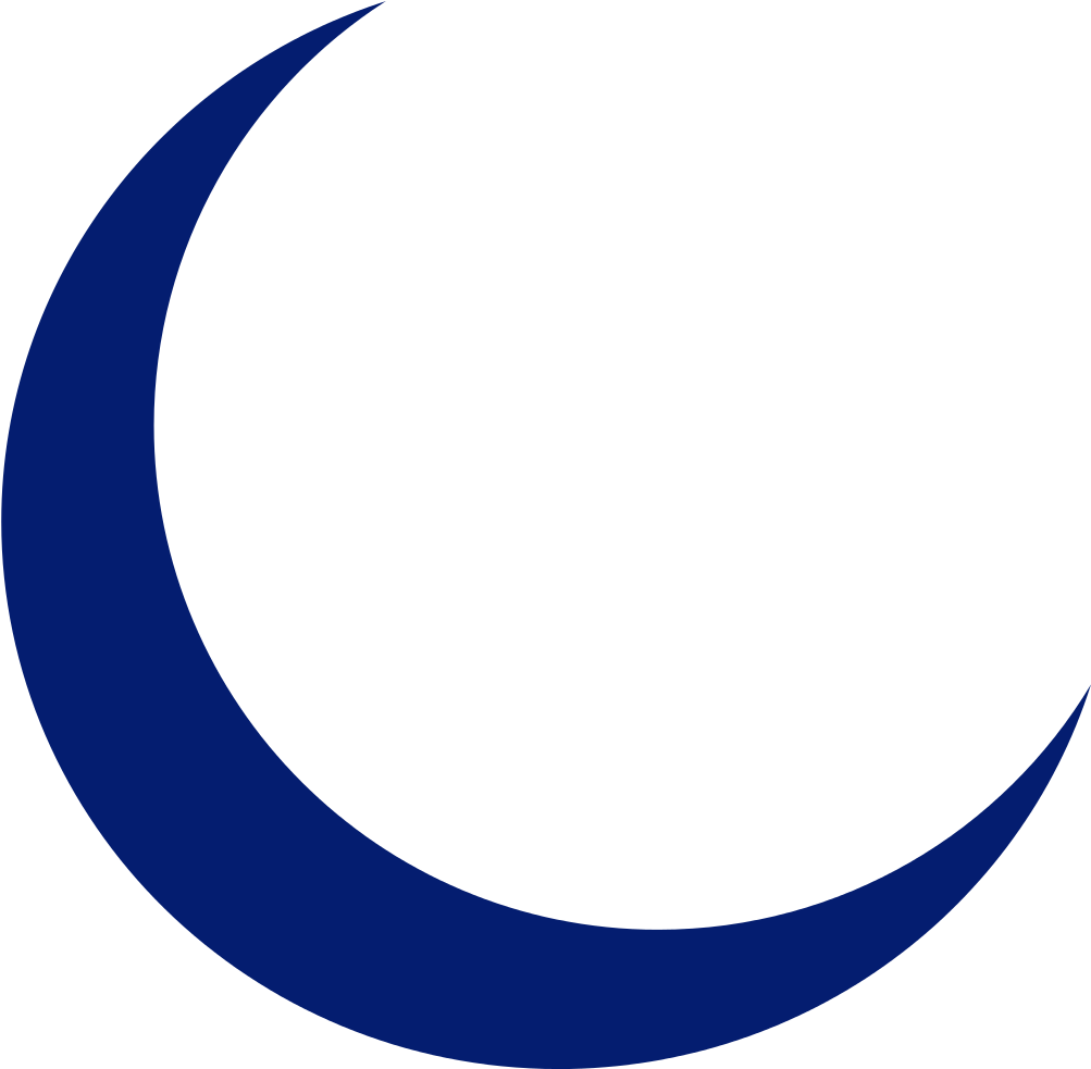Vector Blue Half Moon PNG Images, Vector Diagram, Blue Half Moon