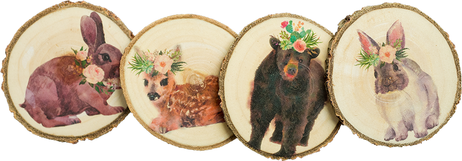 Floral Watercolor Animals - Watercolor Painting (900x314), Png Download