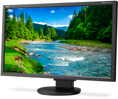 Monitor Drawing Desktop Png Transparent Download - Nec Ea275wmi-bk 27" Widescreen Led Backlit Wqhd Ips (480x480), Png Download
