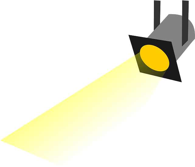 Clip Transparent Download Theatre Spotlight Clip Art - Spotlight Clipart (600x575), Png Download