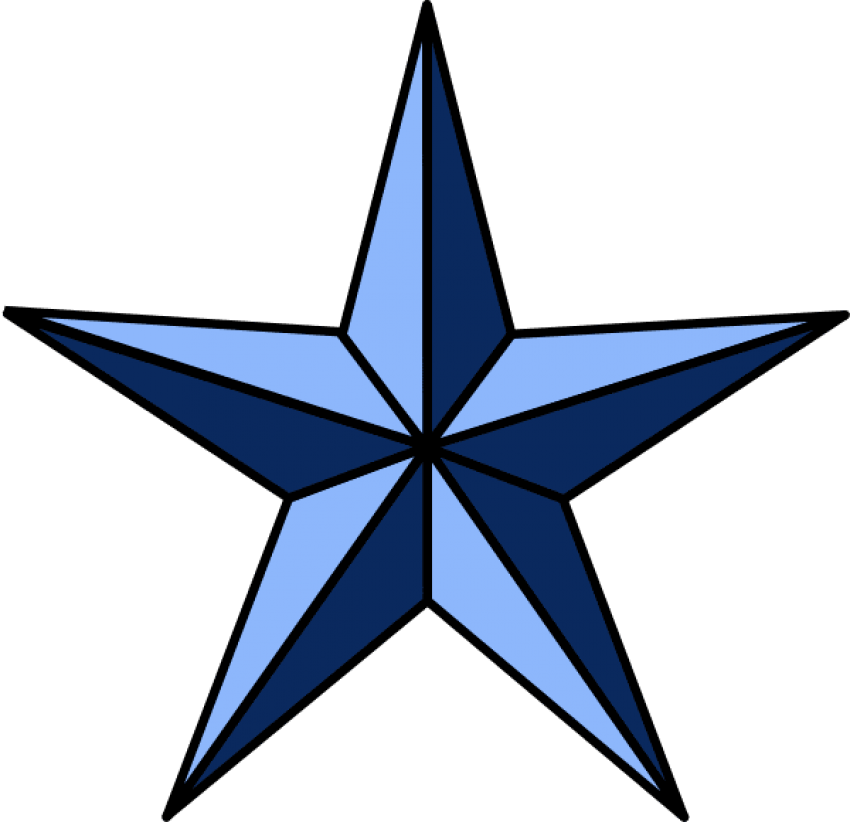Nautical Star Tattoos Png Pic - Nautical Star Clip Art (600x580), Png Download