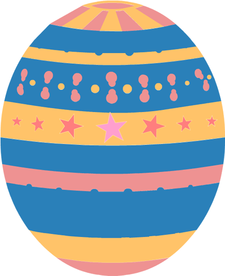 Easter Eggs Clip Art 3 Image - Pink Easter Egg Clipart (600x630), Png Download