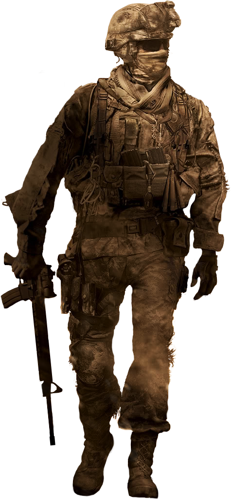 Cod Soldier - Call Of Duty Modern Warfare 2 Png (477x1024), Png Download