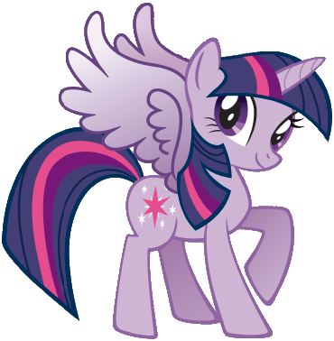 Fanmade Alicorn Twilight - My Little Pony Twilight Sparkle Birthday (370x378), Png Download