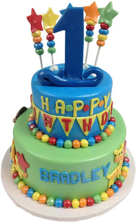 First Birthday Cake - Birthday (500x500), Png Download