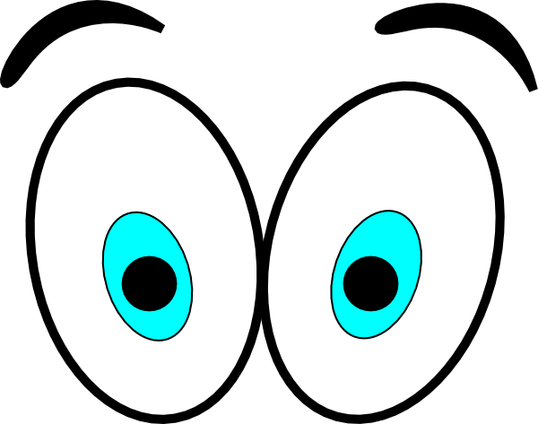 Cartoon Eyes Clip Art At Clker - Big Eyes Clipart (600x473), Png Download