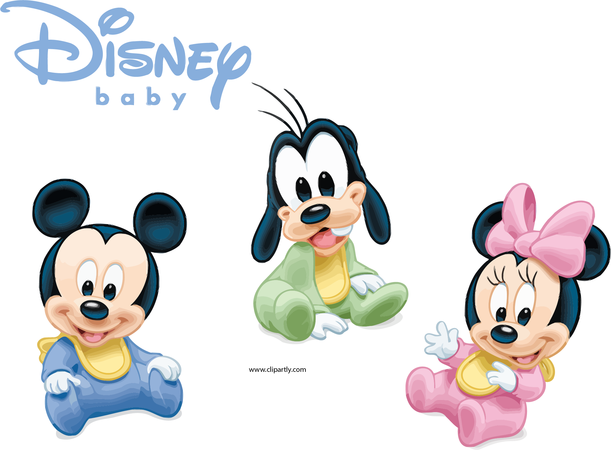 Disney Babies Disney Baby Together Clipart Png - Imagenes De Minnie Mickey Bebe (2066x1520), Png Download