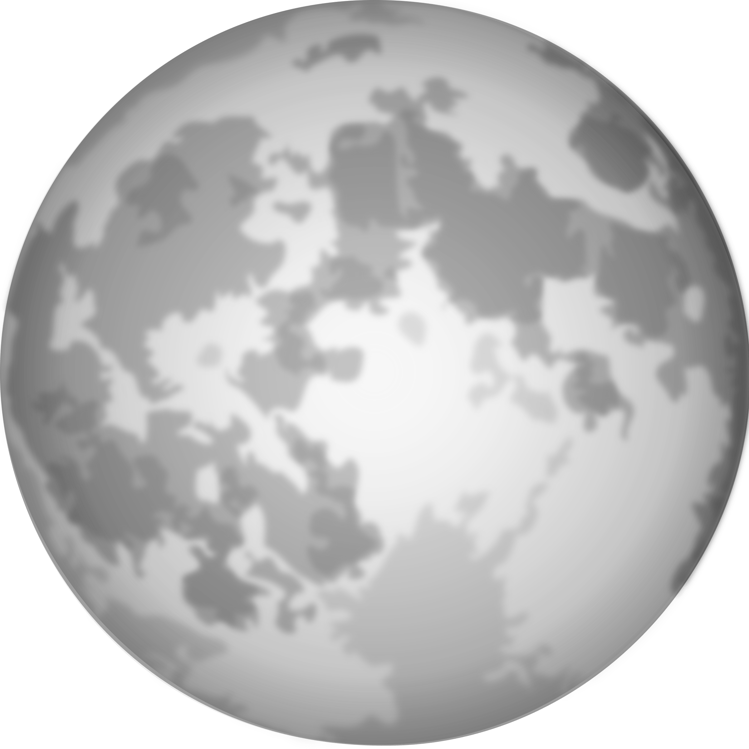 full moon clip art black and white