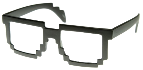 Thug Life Glasses Png Transparent Image - Nerd Eyewear Clear Lens Glasses Brown Frame Unisex (648x333), Png Download