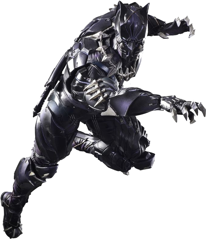 Black Panther - Black Panther Variant Play Arts Action (900x900), Png Download