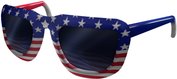American Flag Sunglasses - American Sunglasses Png (420x420), Png Download