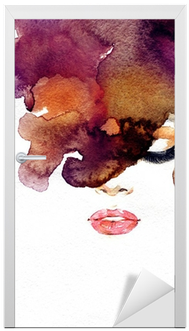 Woman Portrait - Art Print: Ismagilova's Woman Portrait .abstract Watercolor (400x400), Png Download