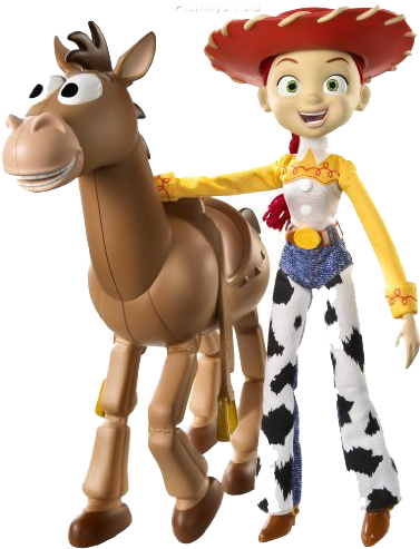 Toy Story Jessie Png Photos - Jessie And Bullseye From Toy Story (402x500), Png Download