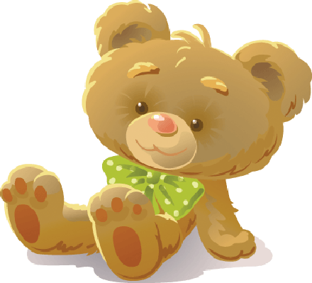 Teddy Bear Clipart Stuffed Animal - Toy (440x399), Png Download