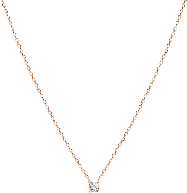 Medium Diamond Pendant Necklace Aurate New York - Necklace (1024x1024), Png Download
