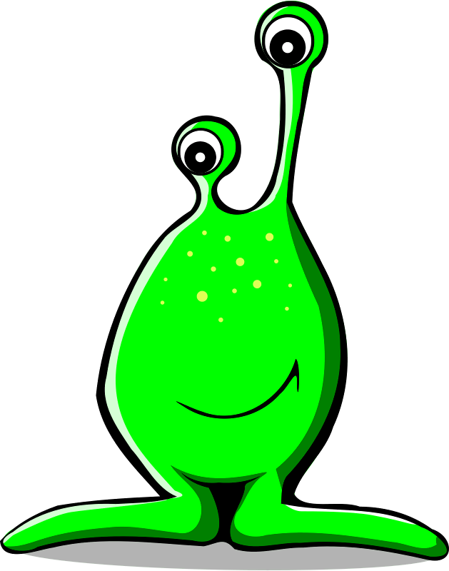 Comic Aliens - Alien Clipart (629x800), Png Download