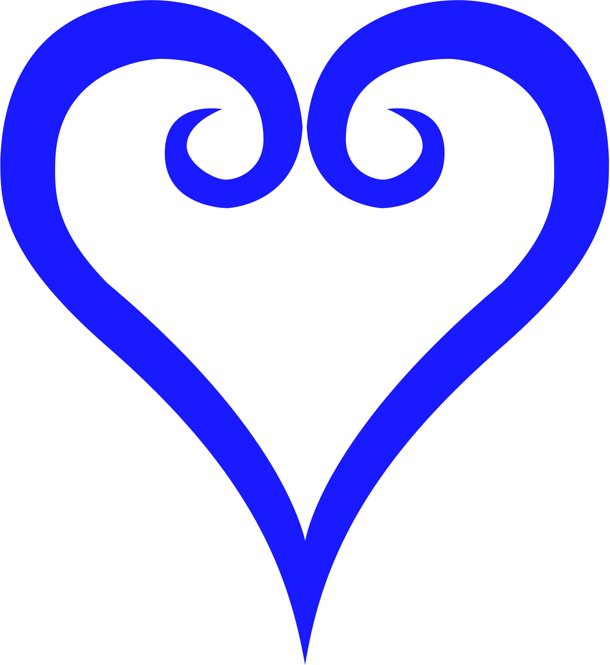 Open - Kingdom Hearts Heart Symbol (2000x2181), Png Download