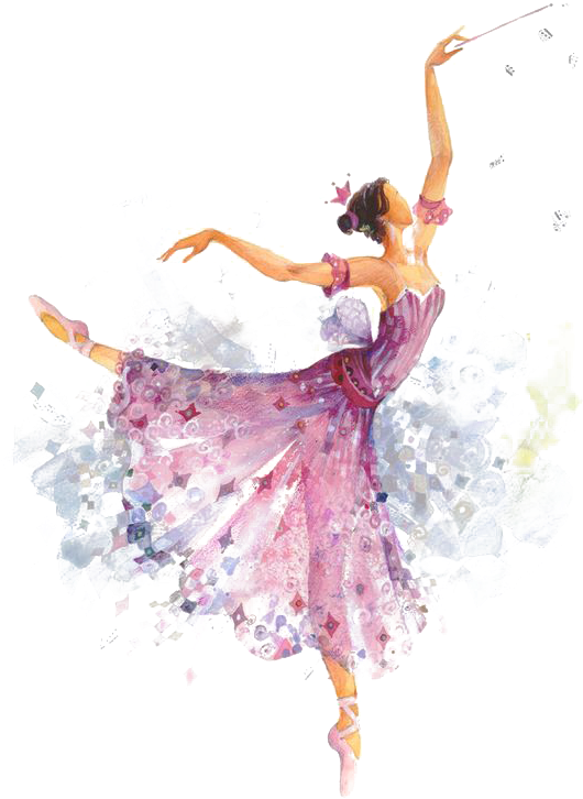 Dancer Transparent Watercolor - Sleeping Beauty Ballet Drawing (564x797), Png Download