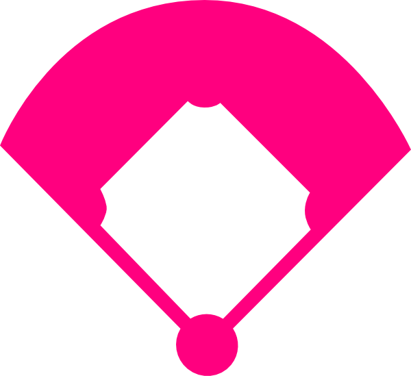 Picture Transparent Library Field Pink Clip Art At - Silhouette Baseball Bat Clip Art (600x549), Png Download
