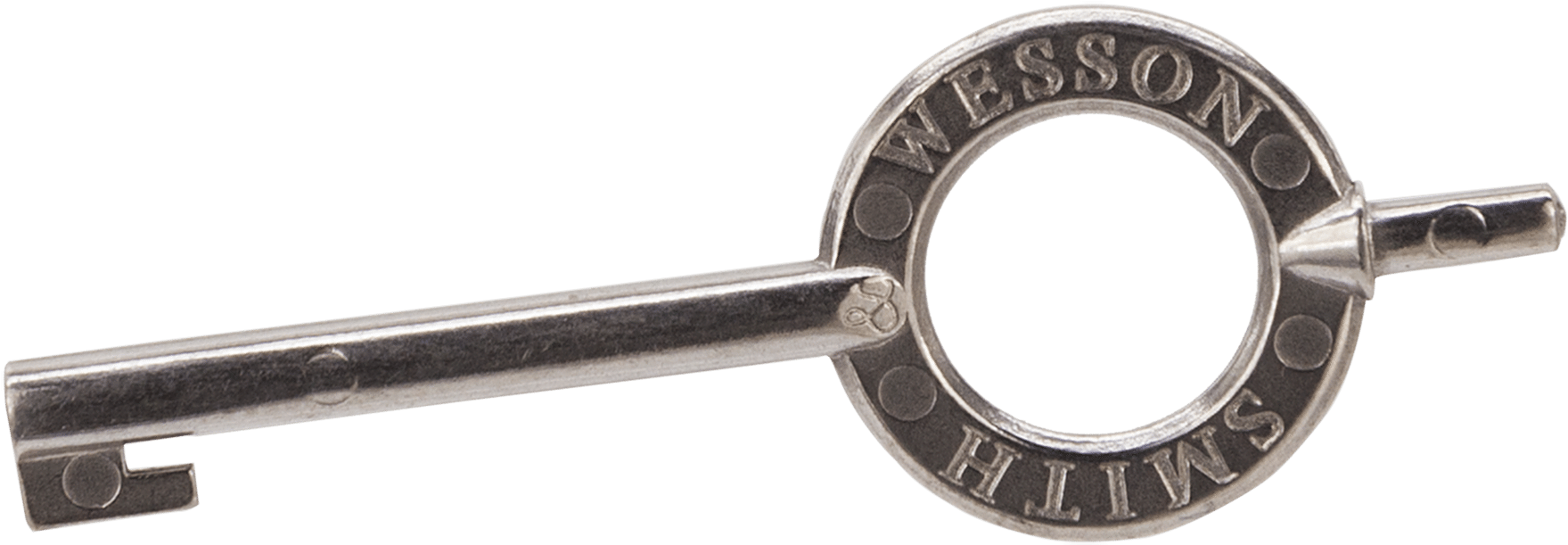 Smith & Wesson 022380100 Handcuff Key Stainless - Smith Wesson Handcuff Key (1800x642), Png Download